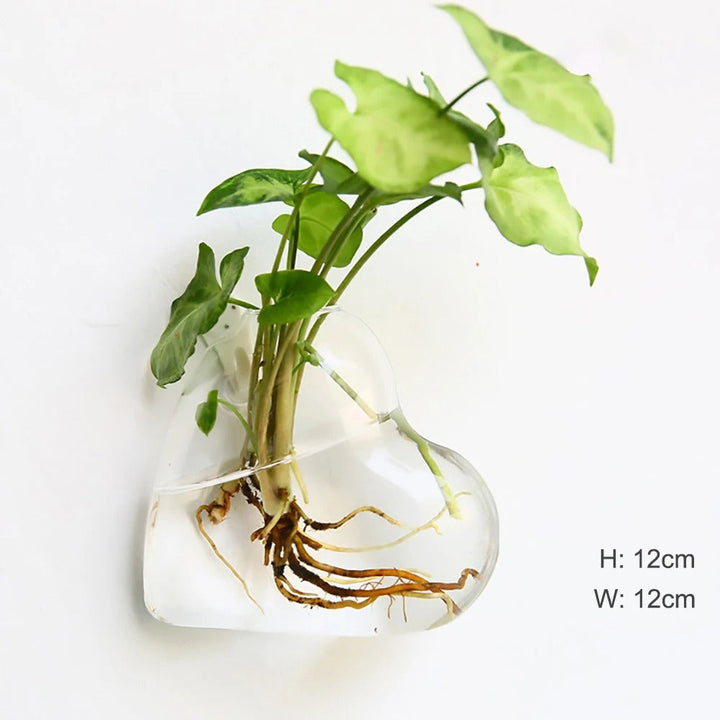 Wall vase made of glass