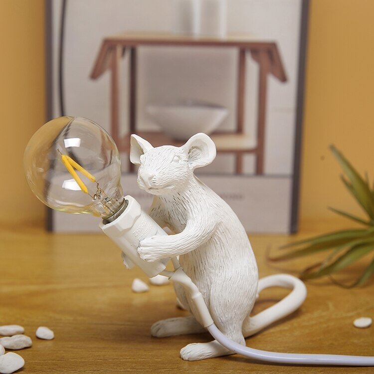 Vintage Mouse LED Table Lamp