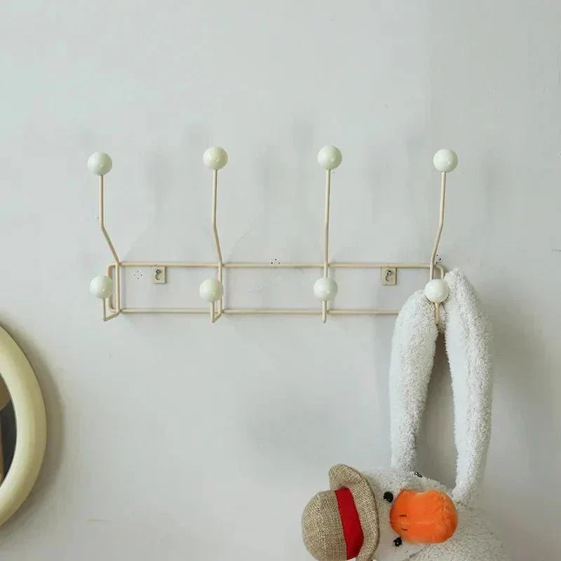 Vintage Coat Hooks Metal Set - Classic Wardrobe for Coats and Accessories