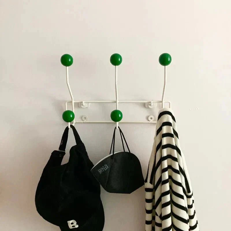 Vintage Coat Hooks Metal Set - Classic Wardrobe for Coats and Accessories