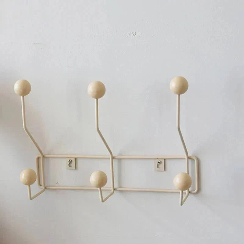 Vintage Coat Hooks Metal Set - Classic Wardrobe for Coats and Accessories