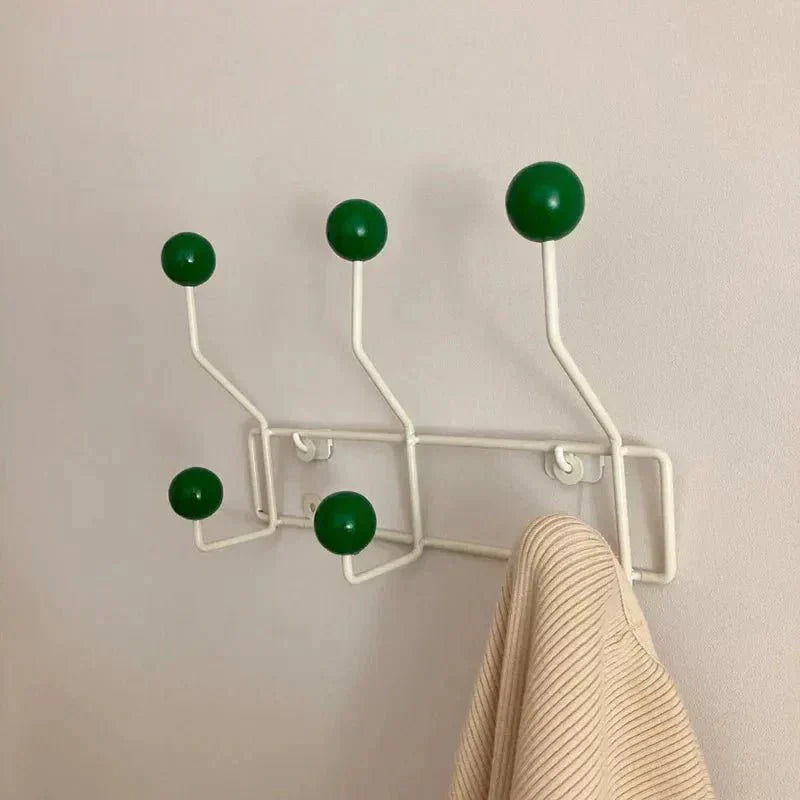 Vintage Coat Hooks Metal Set - Classic Wardrobe for Coats and Accessories