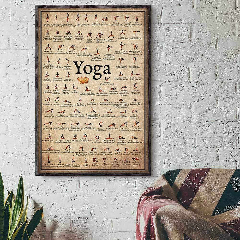 Yoga Poses Wall Poster