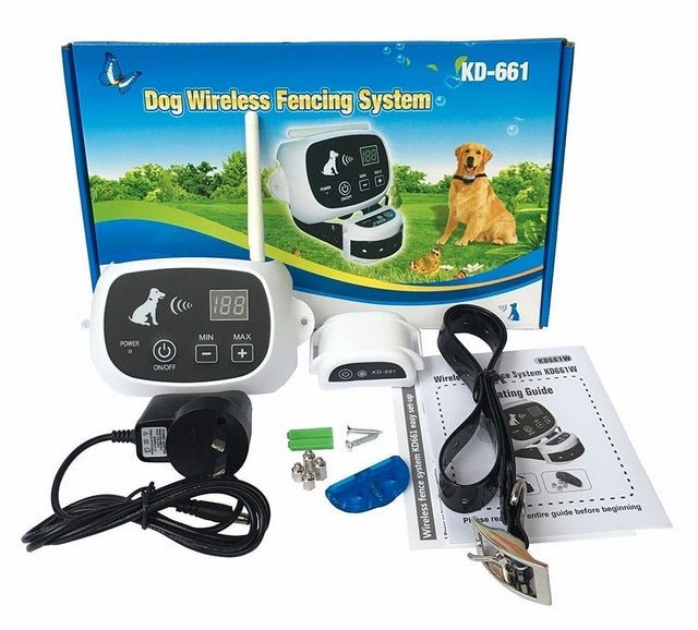 Wireless Dog Fence Collar System | Waterproof, Rechargeable &amp; Ideal for Home Training and Outdoor Adventures