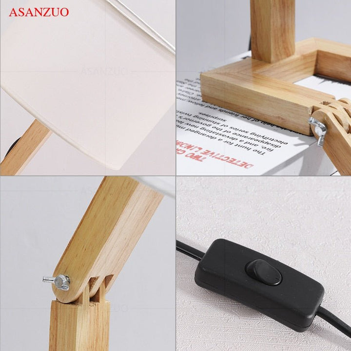 Wood Boy Shape LED Desk Lamp Desk Ornament